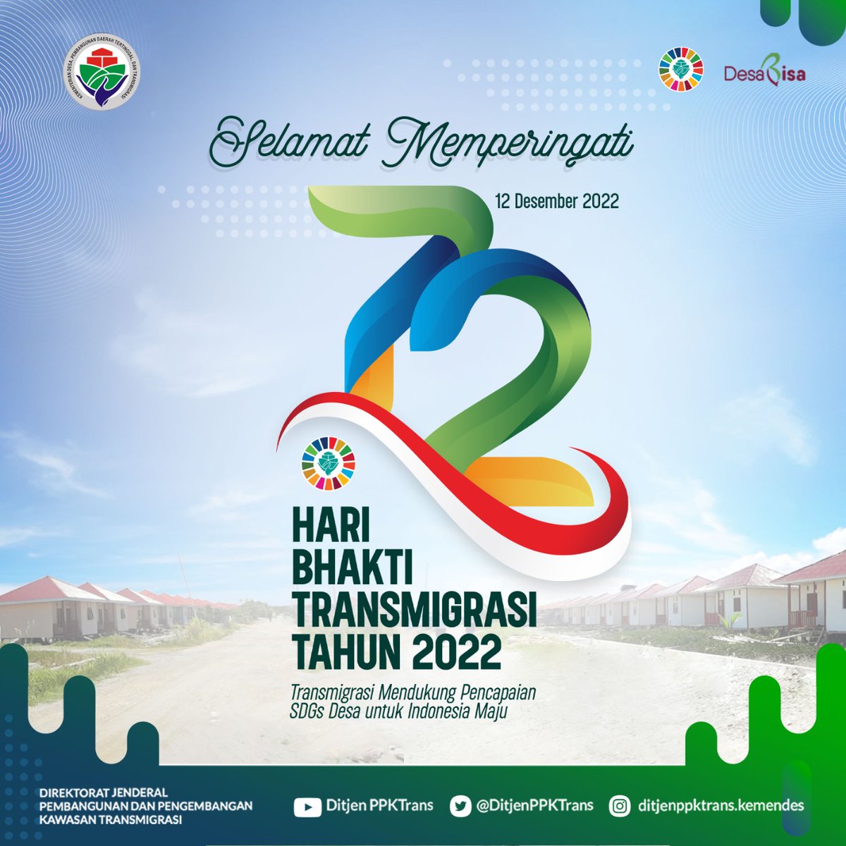 TppiSulbar's tweet photo. Sejak secara resmi menjadi program pemerintah RI pada 1950 silam, transmigrasi telah memasuki usia 72 tahun perjalanan. Sepanjang usia itu, program transmigrasi telah membantu mewujudkan taraf kehidupan lebih baik bagi 2,2 juta kepala keluarga atau sekitar 9,2 juta jiwa https://t.co/FU1rjARtvG