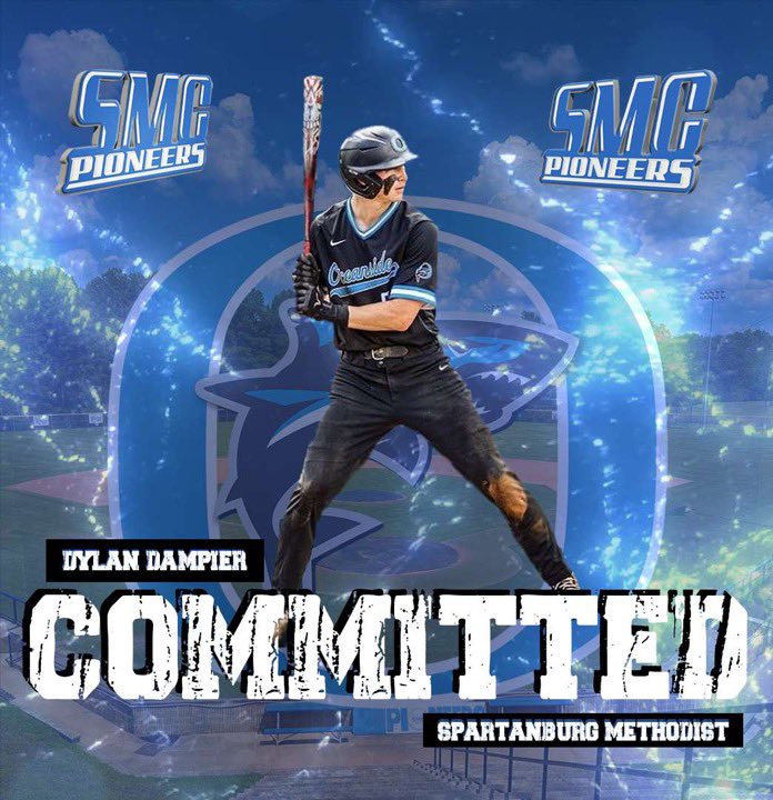 dylandampier1's tweet photo. I am excited to announce that I will be continuing my baseball career at Spartanburg Methodist College! I want to thank my family, teammates, and coaches for their support. And most importantly thank God for putting me in this position.💙 #rollneers https://t.co/UJ11E05efq