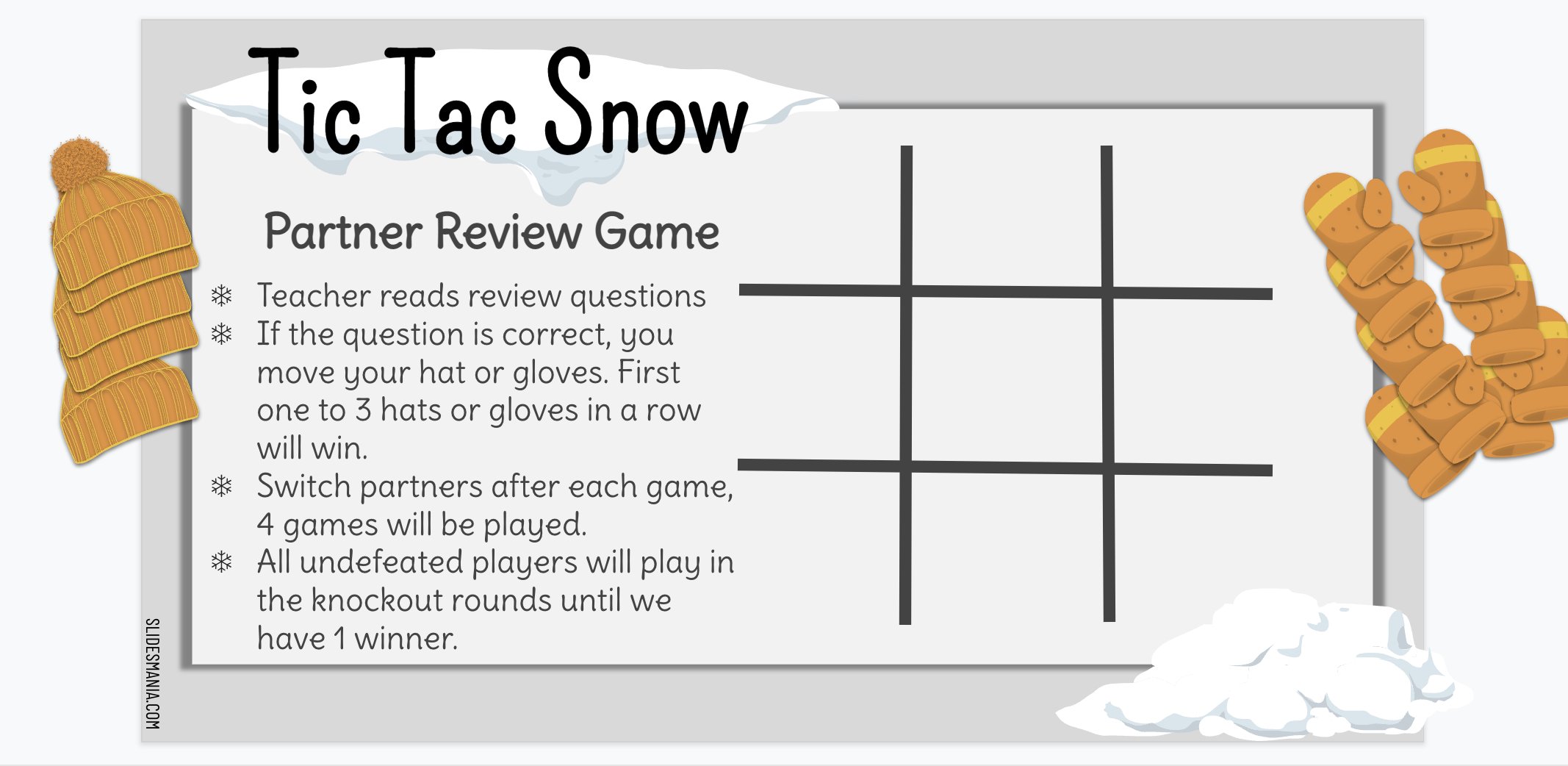 Tic Tac Toe Review (Google Slides Game Template) • Teacha!