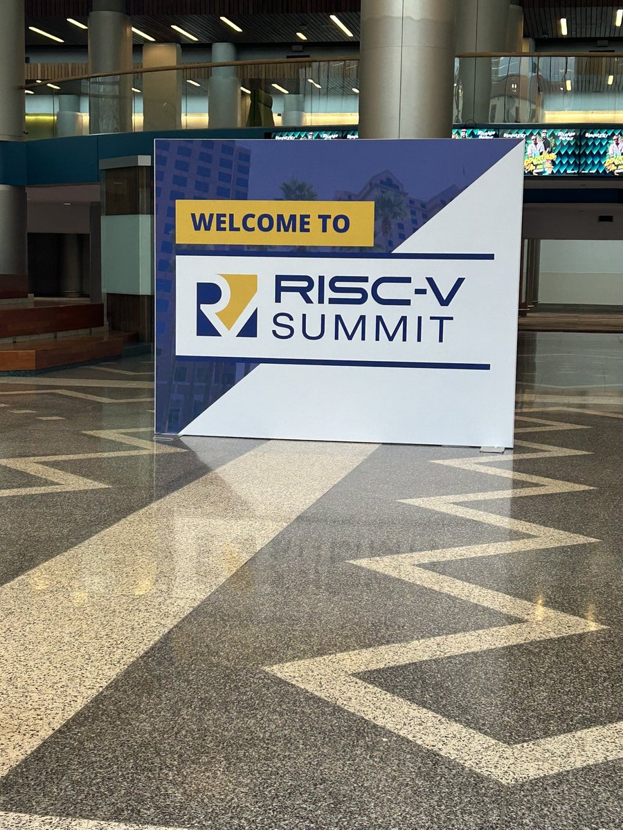 rpsene's tweet photo. @risc_v Summit is about to start! https://t.co/1SkGdGYMWh