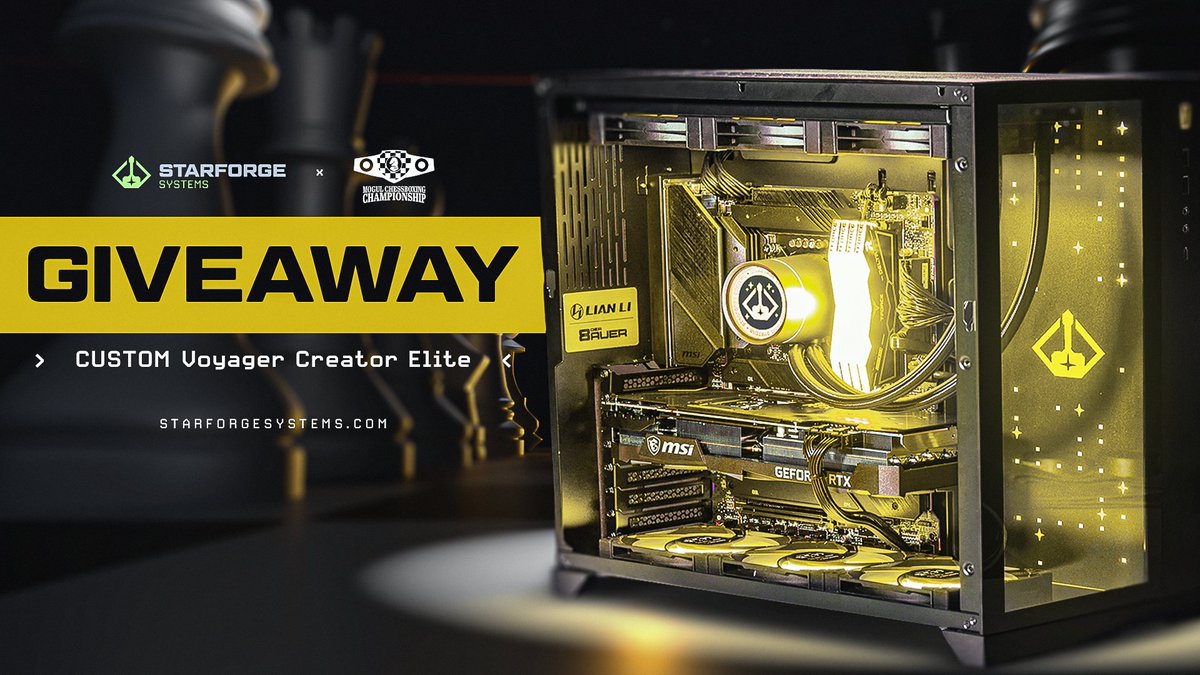 We're super excited to announce this giveaway with @StarforgePCs! One person will win this EPIC $4,400 RTX 4090 Gaming PC! To enter, perform these tasks via the link below: - Retweet + Like - Follow @StarforgePCs, @MogulMoves, @VastGG Enter Here: vast.link/Starforge-PC