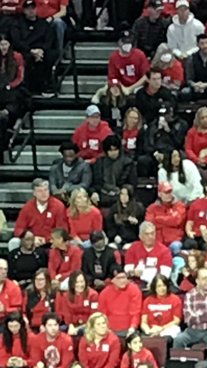 Dylan Harper is in the building for Rutgers-Seton Hall. Second game in a row at the RAC he’s attended.