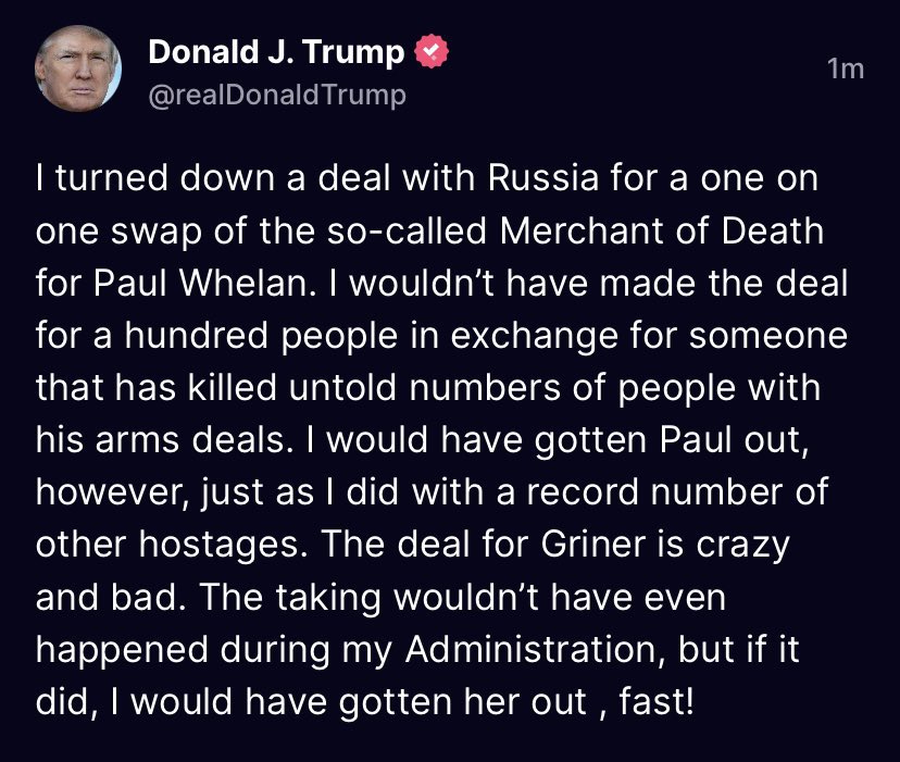 KeithOlbermann's tweet photo. Breaking: Trump confesses he let Paul Whalen rot in a Russian prison; https://t.co/mNWiM5Ylkz