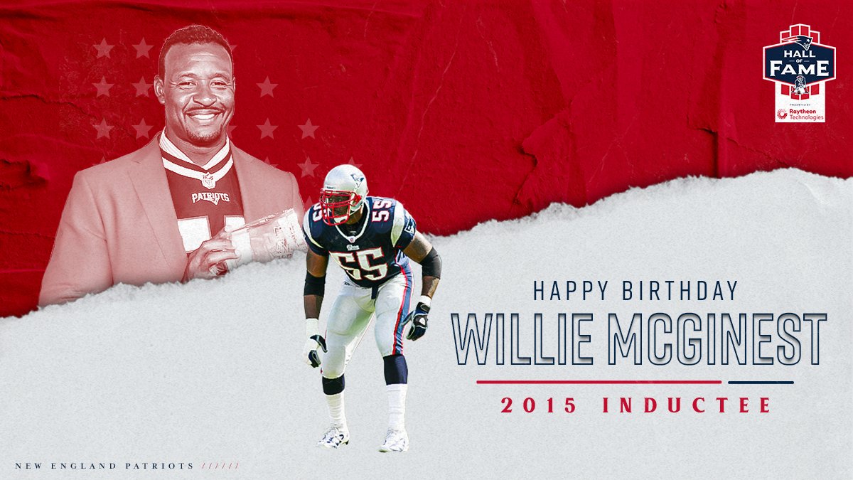Happy Birthday Willie McGinest!  