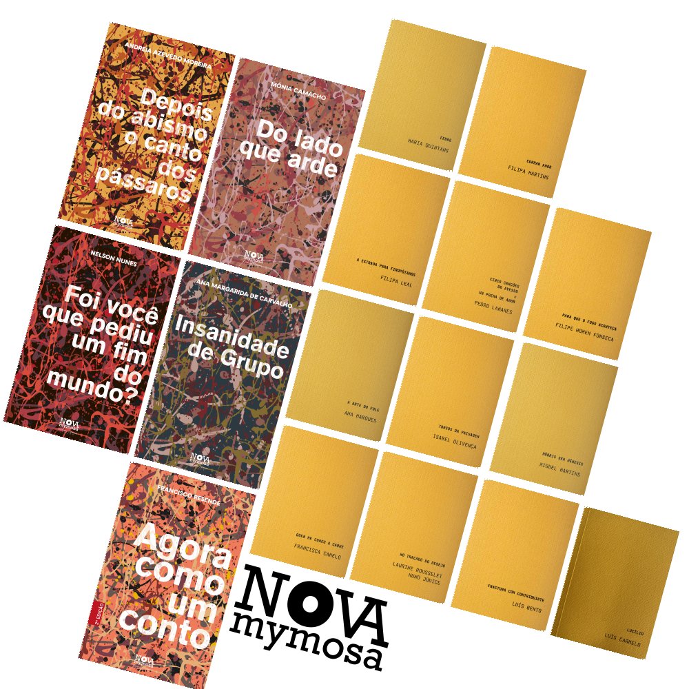 escritaconline's tweet photo. Publicações Recentes
https://t.co/tQYumb0n9L

Inclui livros de Ana Margarida De Carvalho, Mónia Camacho, Francisco Resende, @nelsonfcnunes, @AndreiaAM, @LusBento1, @filipa_martins_, @OlivencaIsabel, @fhf, @lcarmelo, Filipa Leal, Pedro Lamares, Maria Quintans. 

#NovaMymosa https://t.co/3CU7jEElLN