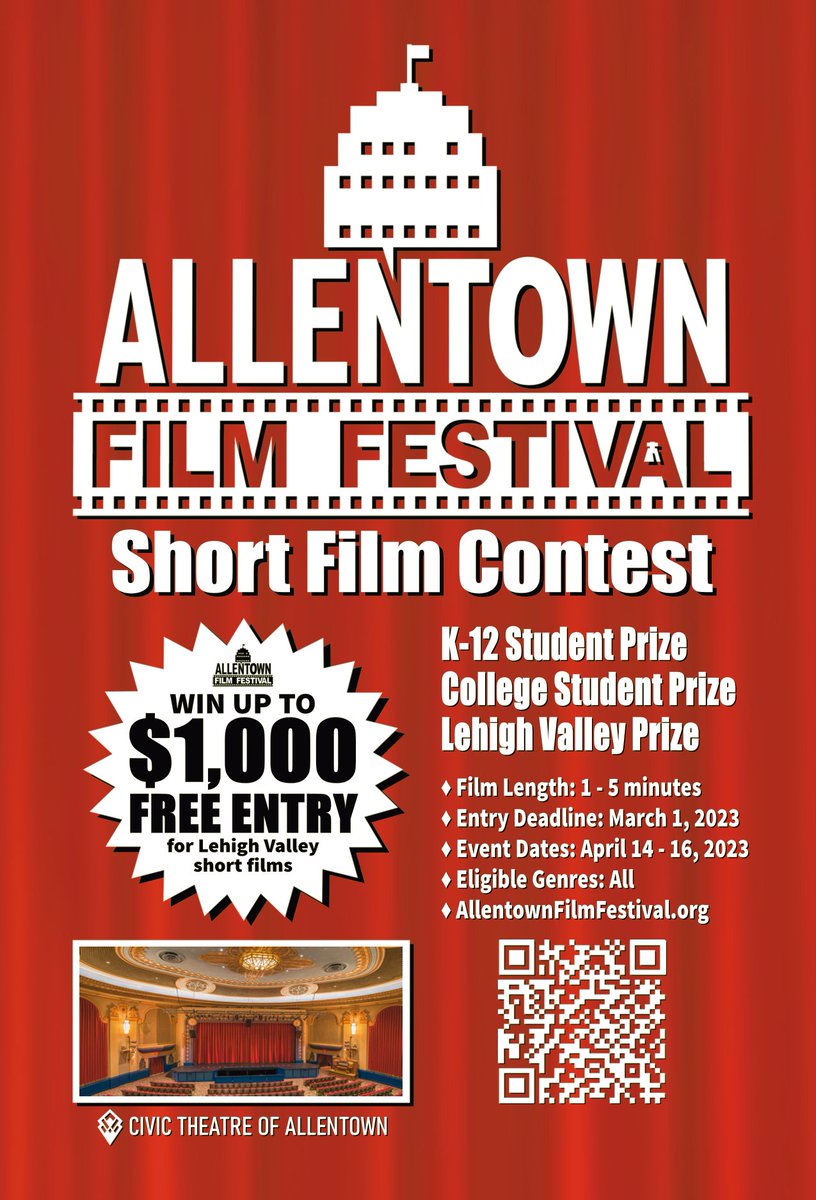 Short Film Contest. 1-5 minutes. Lehigh Valley Students and Residents.