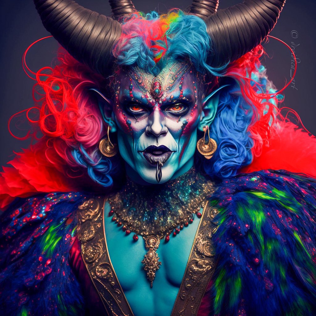 Droidica_AI's tweet photo. Krampus Gone Drag ❤️🧡💛💚💙💜

Should they become 1-of-1’s on @nmkr_io?

#art #abstractart #digitalart #nfts #nftart #nft #CNFT #machinelearning #ai #codingartist #midjourneyart #midjourney #aiartcommunity #generativeart #artoftheday #stablediffusion #CNFTArtist
#midjourney https://t.co/IS73vzqkw2