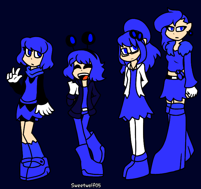 Sweetwolf05's tweet image. I redesign Pac Ghost girls so you have not to support Minus8.

Here's my redesign of Inky, Pinky, Clyde and Blinky.

Please do not support Minus8 because it's cringe about their content. 

#PacMan #PacGhost