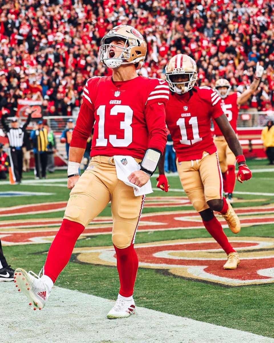 OurSf49ers's tweet photo. #49ers Brock Purdy becomes the first QB to ever beat Tom Brady in their first career NFL start 😳 https://t.co/Cv15D607PJ