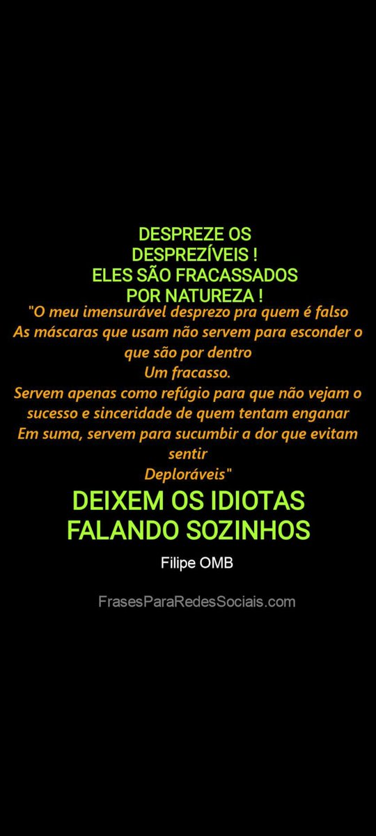 manaus_daniel's tweet photo. #DESPREZE PessoasDESPREZÍVEIS !🐴🤫🤫🇻🇳
SÃO #FRACASSADOS POR NATUREZA E #DESTROEM SUAS #REPUTAÇÕES SOZINHOS PELOS #IDIOTAS QUE TORNARAM-SE! Quando você PERDE TEMPO COM 1 #IDIOTA ele GANHA de você! @crb_br @RaquelC35284421 @Ozzi_Oficial @Noa123456678890 @ALBISANDRE @keven97905853 https://t.co/q3TgghhB7k