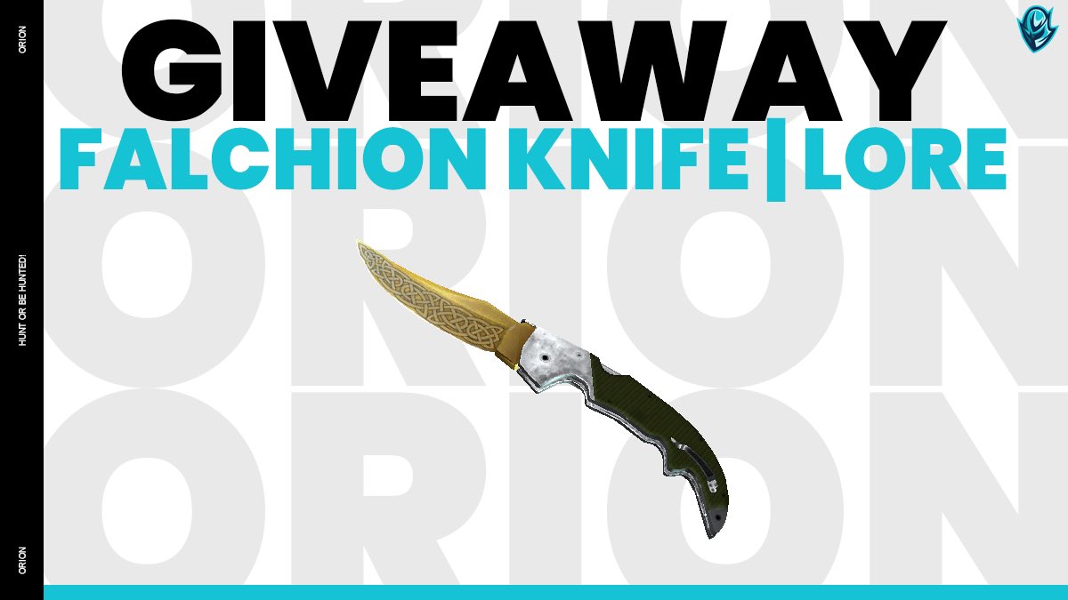 O.R.I.O.N You Already Know Where The Best! We Are Giving Away This Beauty  (Falchion Knife | Lore)

🥶How To Enter🥶
✅Follow @Oriongg 
✅Follow <a href="/OfficialBrisper/">Brisper</a> 
✅Like this post
✅Retweet
✅Tag 2 people your favorite <a href="/ESEA/">ESEA League</a> player