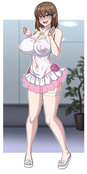 マスターとお近づきになりたくてスケベ花嫁水着で部屋で待ち構えてたけどやっぱり恥ずかしいシャルロット・コルデー 