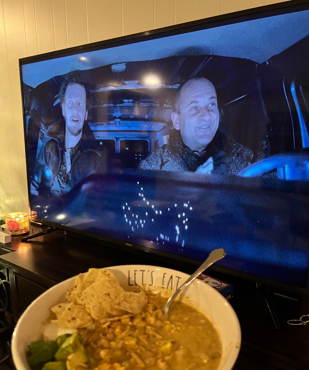 White chicken chili and Home Alone - what more could a girl ask for 🎄