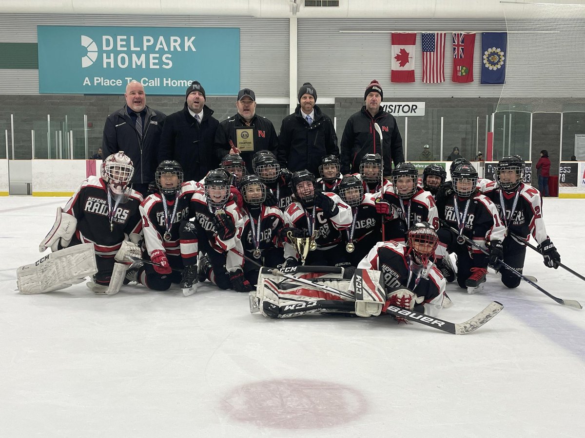 Horchy99's tweet photo. U12B Black comes home with the gold from the Oshawa hockeyfest. Went 5-0, and won the finals 6-2. What an amazing weekend. @NepeanHockey @HometownHockey https://t.co/xIjTHrowUL