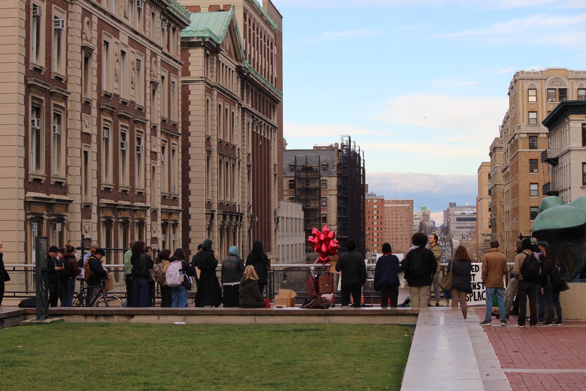 On December 8th, we held a protest at <a href="/Columbia/">Columbia University</a> University for aggressively gentrifying Harlem for decades and for working with <a href="/NYCMayor/">Mayor Eric Adams</a> Eric Adams to implement Smart Cities surveillance technology in Harlem in its current “Co-Designing Smart Cities” class at the <a href="/ColumbiaSIPA/">Columbia | SIPA</a>.