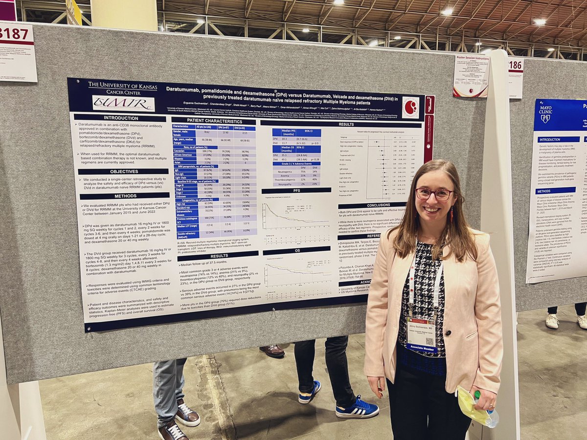 KU Heme Onc Fellowship (@kuhemoncfellow) on Twitter photo Lively poster session #ASH22 with <a href="/OuchveridzeMD/">Jenny Ouchveridze (Bhurtel)</a> discussing DPd vs DVd in R/R #mmsm
<a href="/KUcancercenter/">KU Cancer Center</a> <a href="/KUMedCenter/">KU Medical Center</a> Lively poster session #ASH22 with <a href="/OuchveridzeMD/">Jenny Ouchveridze (Bhurtel)</a> discussing DPd vs DVd in R/R #mmsm
<a href="/KUcancercenter/">KU Cancer Center</a> <a href="/KUMedCenter/">KU Medical Center</a>