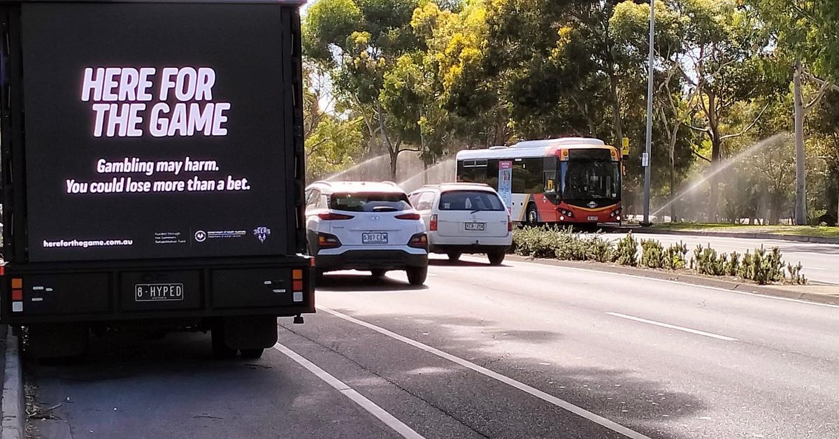 HypedMedia's tweet photo. Here For The Game campaign. Shots in Adelaide over the weekend. @adelaide36ers @adelaideentertainmentcentre @medianest_aus https://t.co/TenqolOj2Q