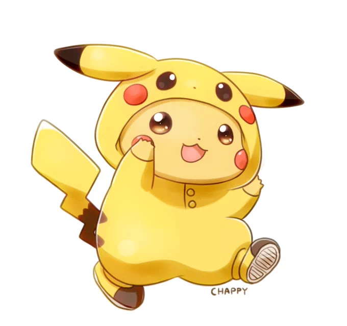 過去絵より、ぴかちゅうごっこ! 