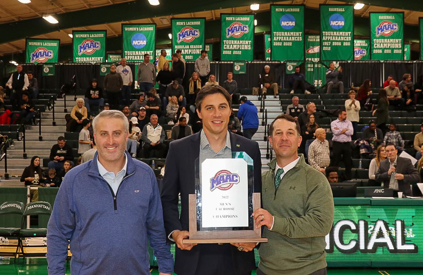 Your 2022 <a href="/MAACSports/">MAACSports</a> Champs received their rings &amp; saw their banner unveiled! 

#JasperNation | #MAACLAX