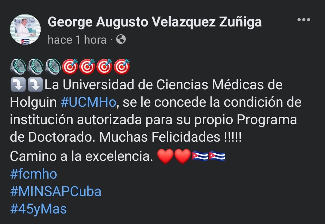 HospitalLucia's tweet photo. 👏👏#UCMho #MinsapCuba #45yMas 🇨🇺 https://t.co/R8mZZVG3JV