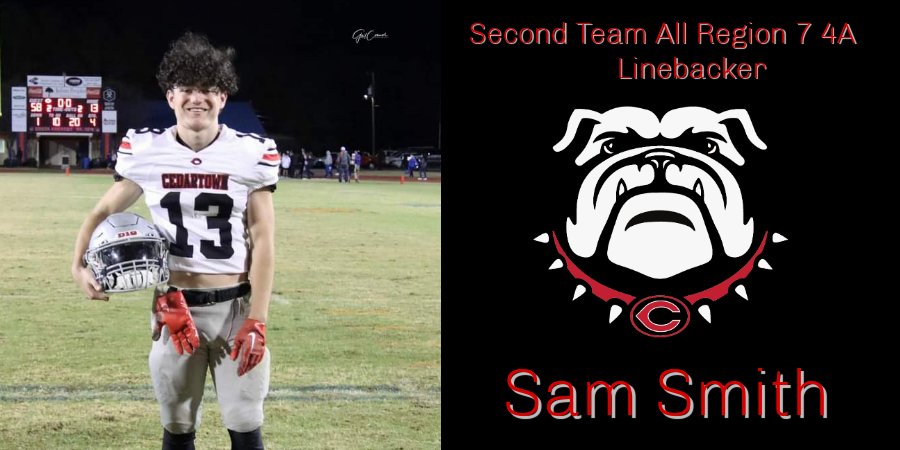 CedartownF's tweet photo. Congrats @SamSmithh1008 !!!!!

#relentlesseffort https://t.co/mSCt2khj1m