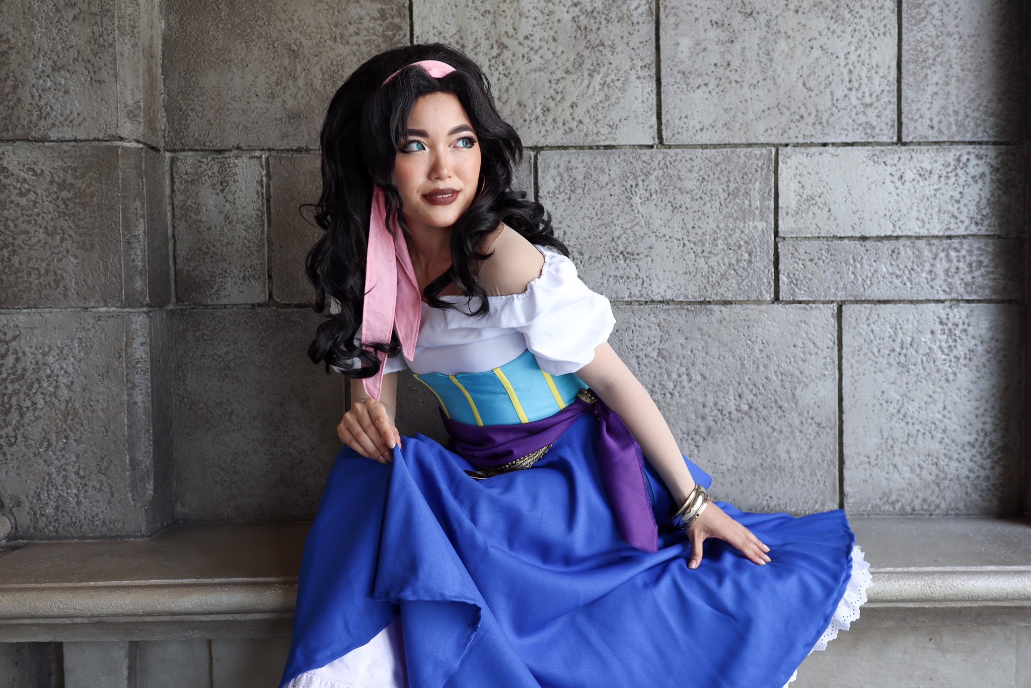 Dハロ仮装　エスメラルダ風ウィッグ　マネキン付き Dハロ仮装エスメラルダ風ウィッグマネキン付き