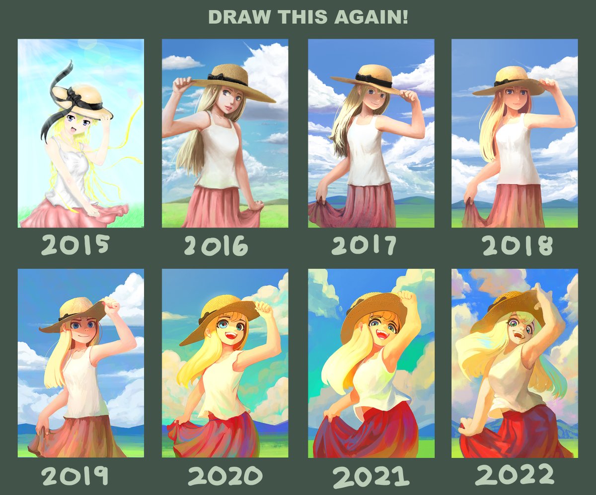 wafferscotch's tweet photo. Yearly Tracking v.2022

The yearly art project continues! Blondie McBlondieface lives on! https://t.co/X0SqEFtiHi