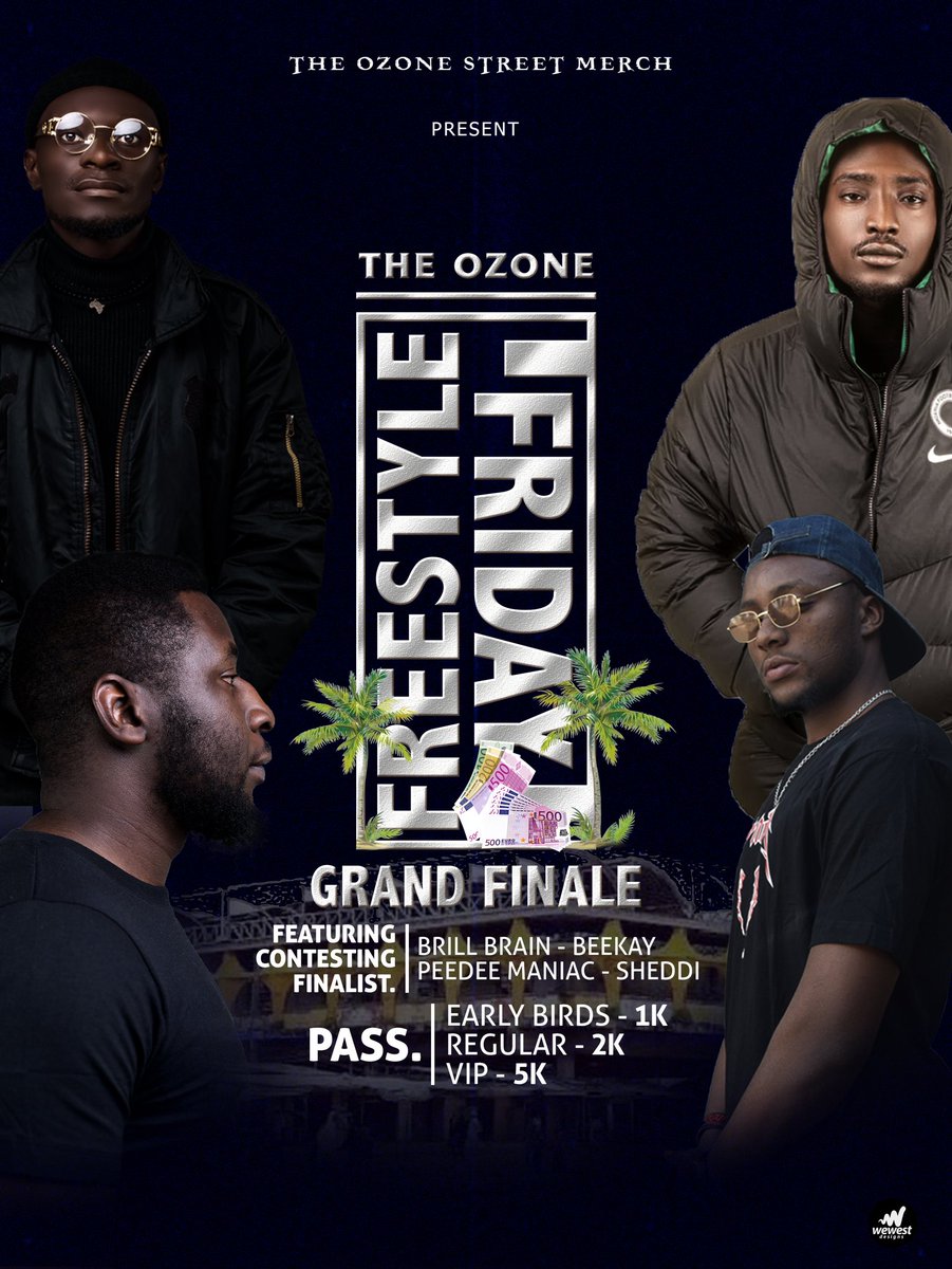 Hi JTown, kindly support ur local artists by pulling up for the Grand Finale of the Biggest HipHop event in Northern Nigeria.
The ozØne freestyle Fridays!
DM for Tickets
@WeJosCreatives  @Babyface2476 @S_kangmi @jayfmjos @JosArtEvents @Daspan_Of_Jos @SamsonOko3 @lawunna_yilwada