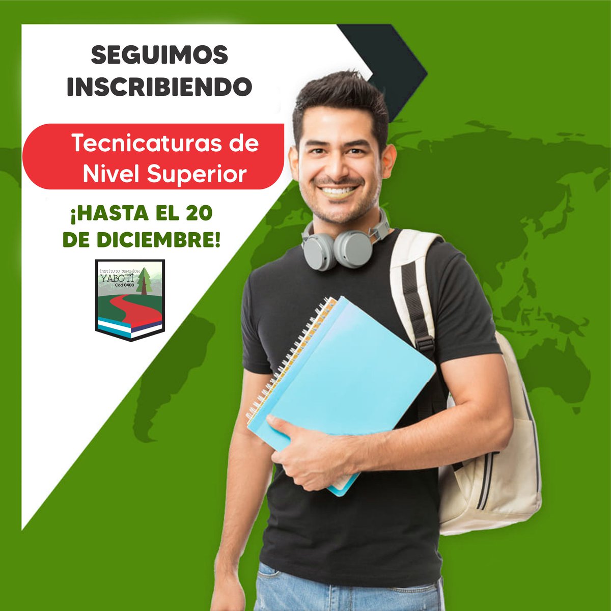 isyaboti's tweet photo. ¡HASTA EL 20 DE DICIEMBRE!

📣Seguimos inscribiendo en nuestras Tecnicaturas de Nivel Superior.

Aún tienes tiempo, ingresa a nuestra web a conocer los planes de estudios y requisitos🚀
#Periodismo 
#ComunicaciónDigital 
@SPEPMEducacion 
@LuisBogado2020 https://t.co/HEx2bQ0sWz