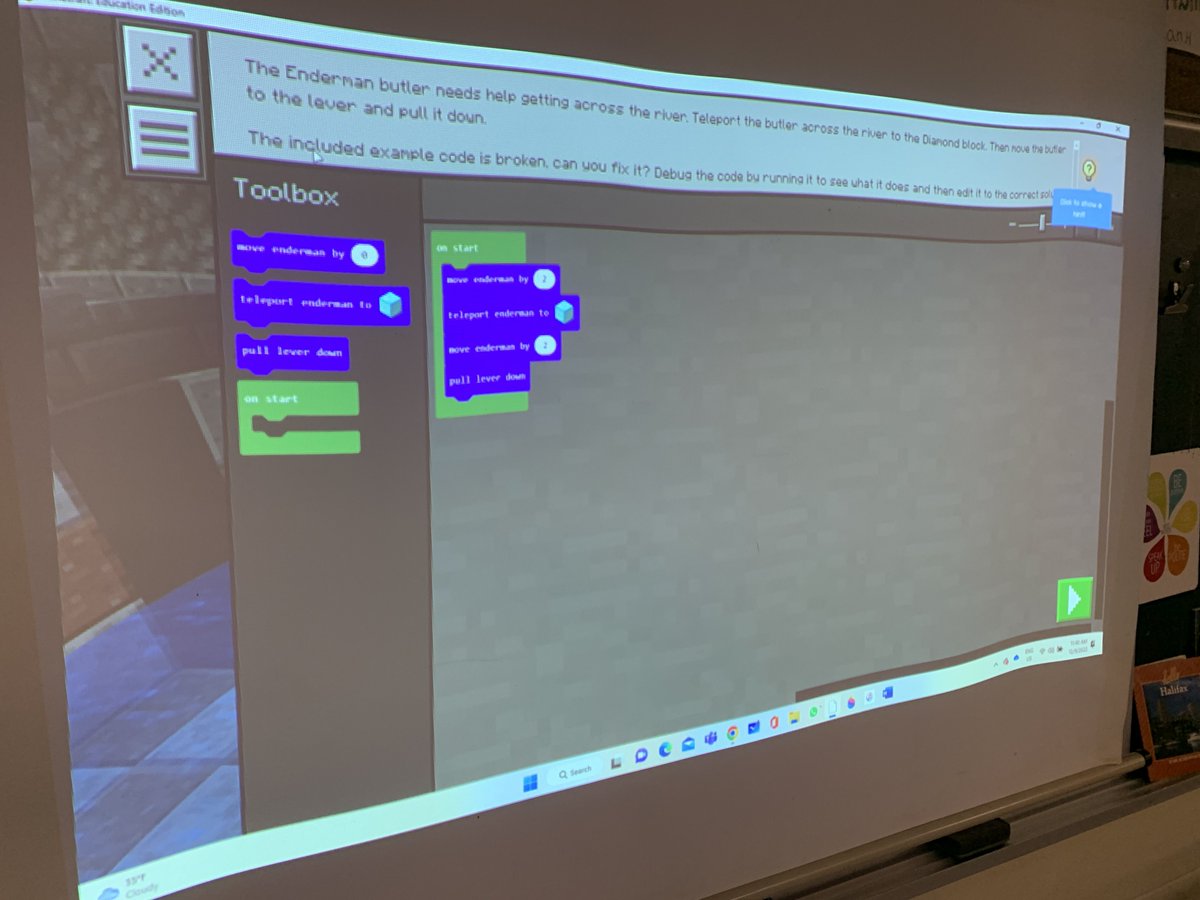ActiveSchool14's tweet photo. The Roseville 4/5 students participated in the Hour Of Code Week on Friday. Minecraft Education Edition - Escape Estate. @RosevillePSWind @gecdsbpro @CraigGuthrie4  @hourofcode https://t.co/9OOCMTPqsu