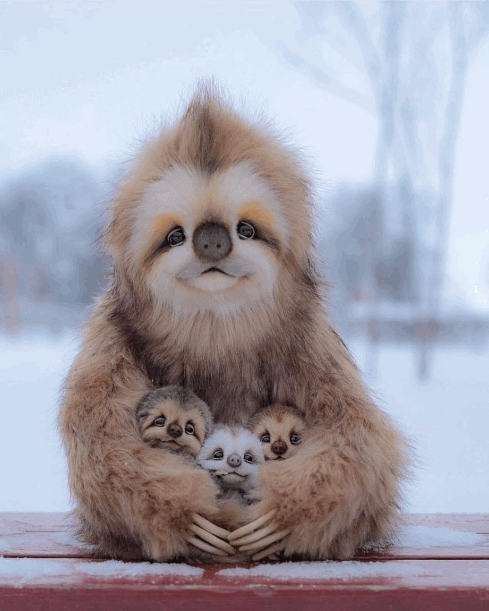 lovx11_very's tweet image. 해외 작가가 찍어올린 나무늘보 가족사진 
어떻게 저렇게 있지 연출 아니라는데 너무 귀엽다..
디즈니에서 막 튀어나온 애들 같아 귀여워...