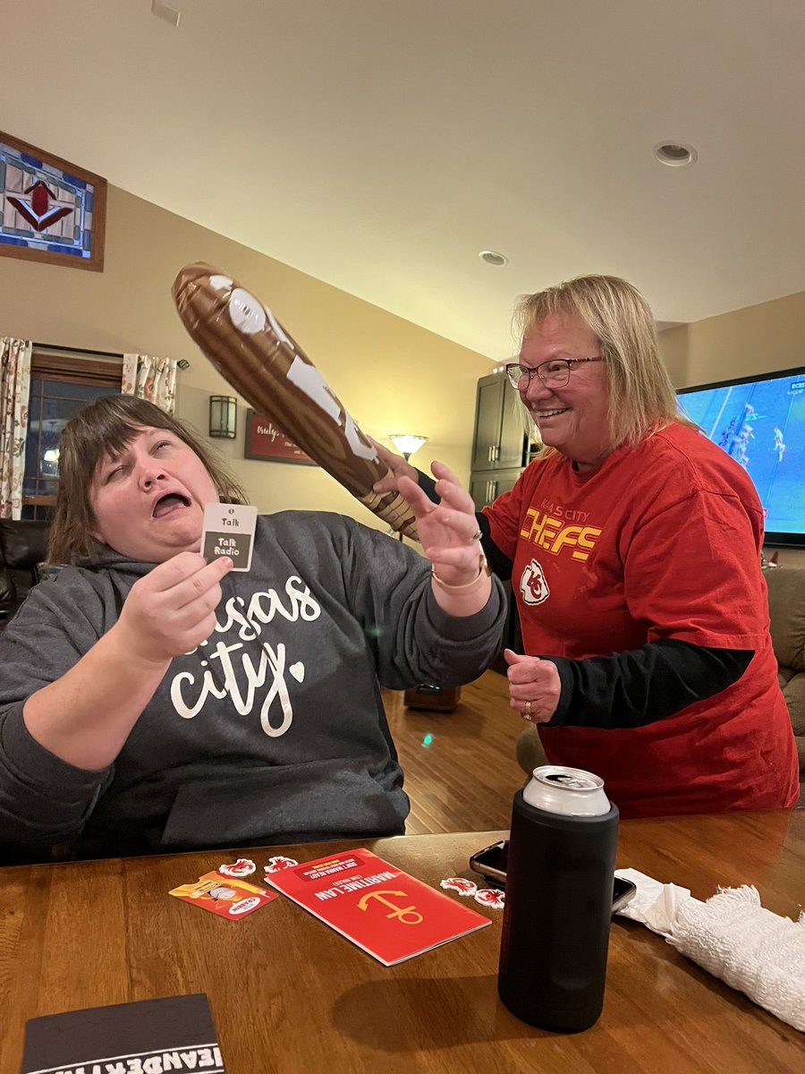 kimparato91's tweet photo. Thanks to @Tryazon we had a night filled with laughter playing @gameofkittens, Poetry for Neanderthals! This makes for a hilarious family game night where you can hit your relatives with an inflatable “no” stick if they are cheating! 😂 #tryazonparty #tryazon #explodingkittens https://t.co/Io7gLIAlhO