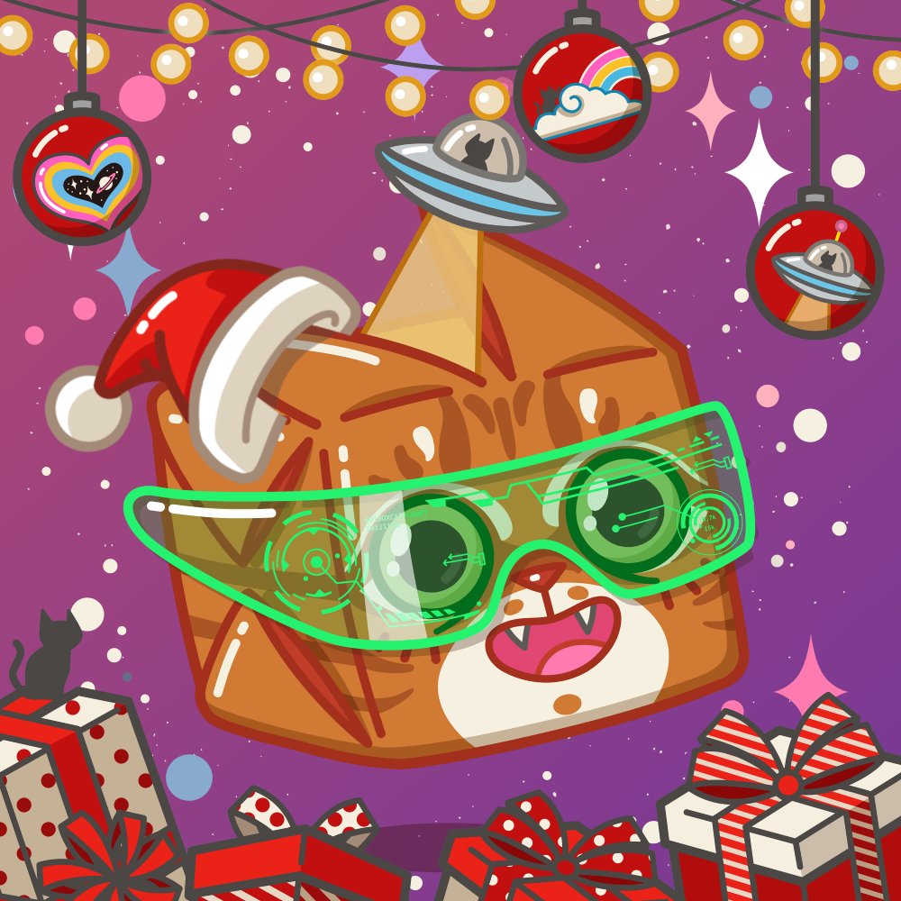 圣诞惊喜❤ #NFTs #NFT #NFTCommunity #MerryChristmas #CatStar <a href="/boxcatplanet/">📦🐱BoxcatPlanet🐱🪐</a> <a href="/GuanChunArt/">Guan Chun 官純</a>
