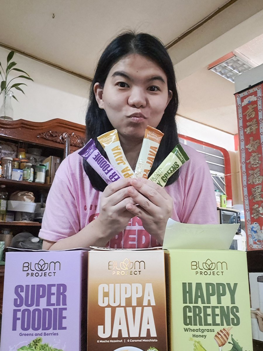 xandz34's tweet photo. Do you wanna know my daily routine with The 3 product variants of #theBloomProject ?
I'm a legit user and reseller 📦 
Follow me for updates
Contact me to order📲 
#HappyGreens #CuppaJava #SuperFoodie #BloomWithUs #bloomsquadassemble @bybloomproject @iamAndalioLoisa @jackiegirlg https://t.co/8YY76YGcWP