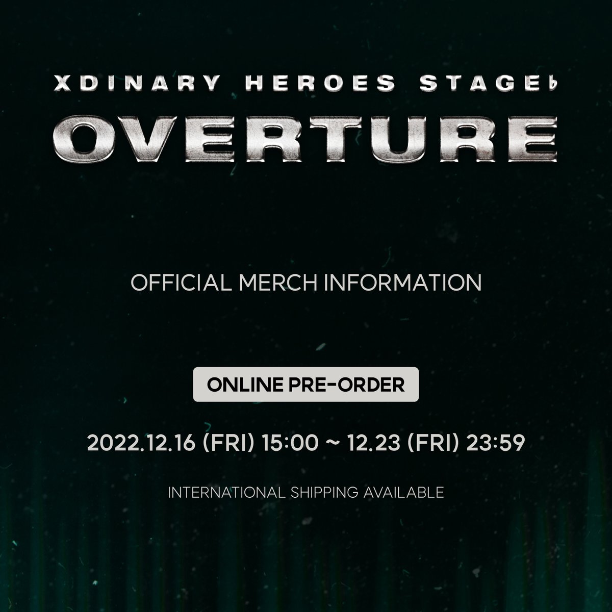 Xdinary Heroes Stage ♭ : Overture CONCERT MERCH Information