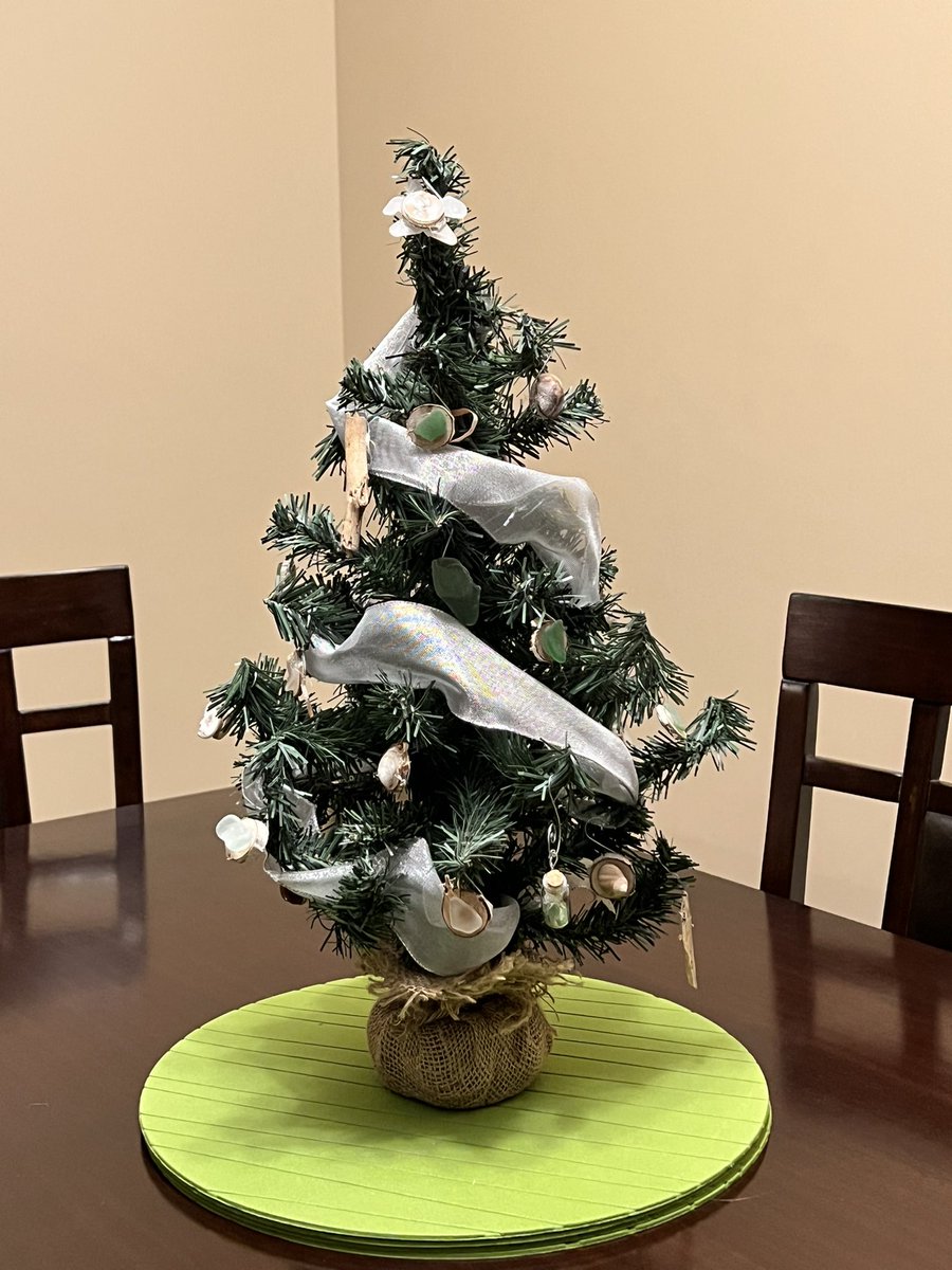 Last December the wonderful <a href="/maclellangrace/">Grace MacLellan</a> gifted me this  Christmas tree. The East Coast themed ornaments made by her and her family. It is a treasured possession and I proudly display it again this year.