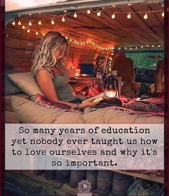 LifeWithJohn's tweet photo. So many years of education yet nobody ever taught us how to love ourselves and why it's so important. ~ #SelfLove https://t.co/Yd9ai01zkD