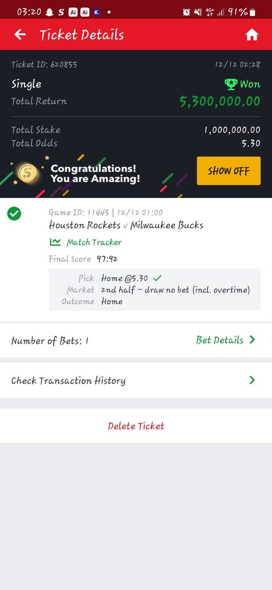 jujupunter's tweet image. 5.3million Naira ✅️🔥 BOOM!! From Our Livebet Game. ✅️✅️✅️♥️♥️♥️💯💯🔥✅️♥️
✅✅🔥🔥🔥💚💚💚💚💚✅⚽️⚽️⚽️✅🔥⚽️⚽️⚽️💚✅🔥🔥🔥🔥✅✅✅
Congrats to everyone who Played 💯 ✅✅✅

   LIVEBET  GOAT   🐐