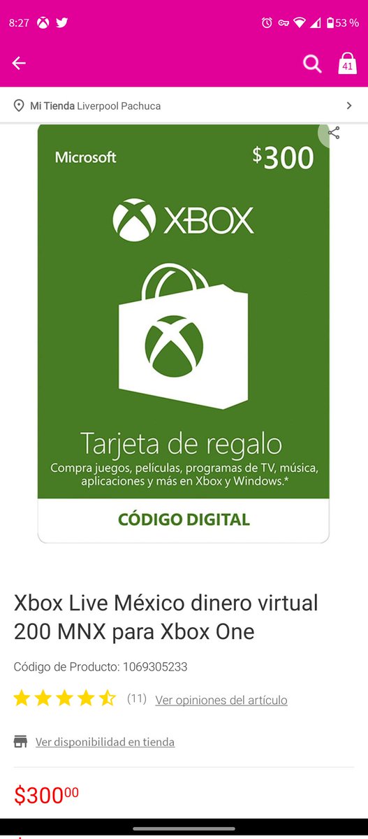 AriBudler02's tweet photo. @liverpoolmexico Buenas noches, aquí la imagen y el precio marca que es una tarjeta de 300 pesos
Pero dice que es de 200
¿Entonces de cuánto es la tarjeta? 😓 https://t.co/7ORCKHh1N9