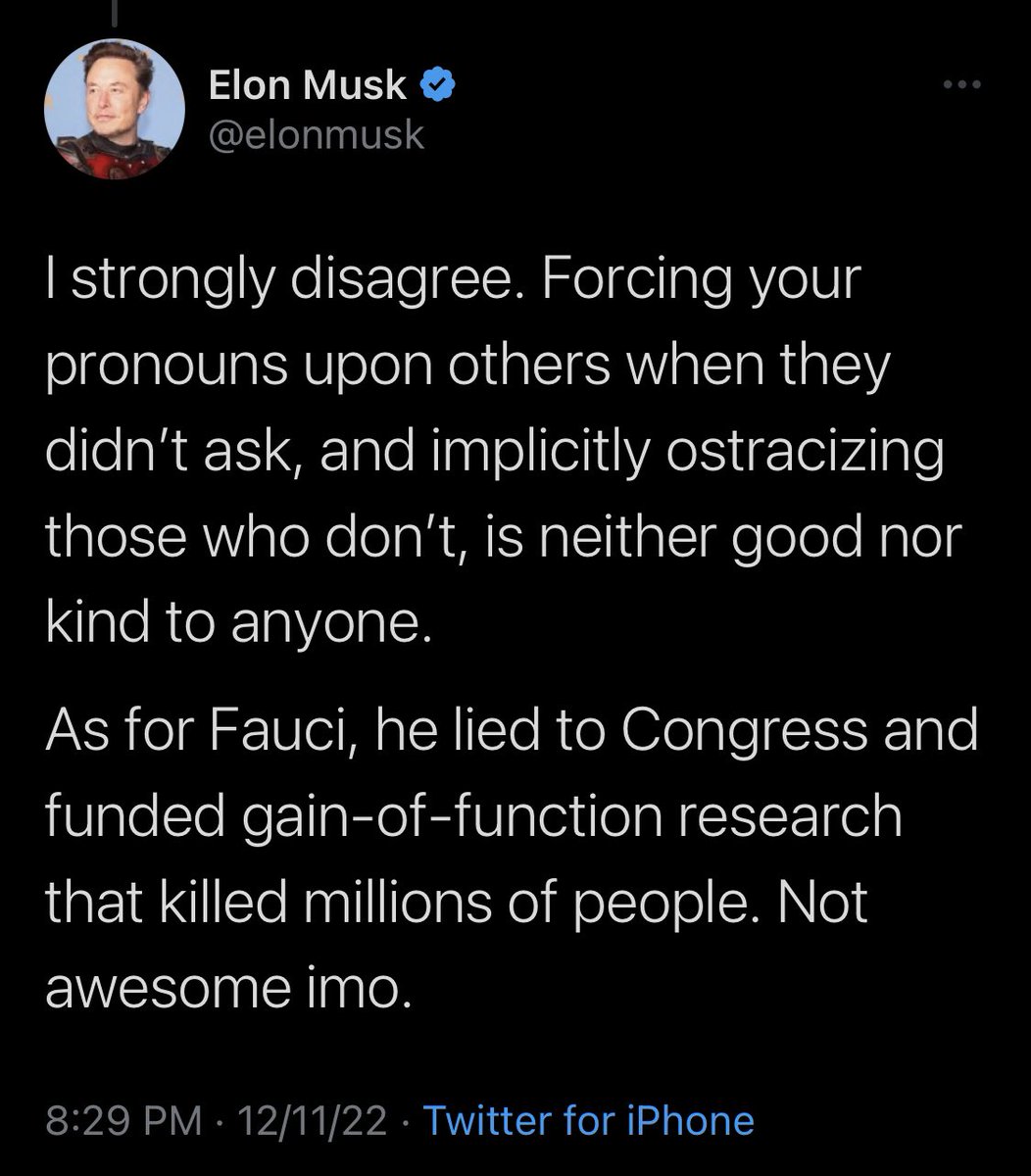 Astronaut Scott Kelly: says something extremely reasonable 

Elon: replies by packing in as many lies as possible to 240 characters