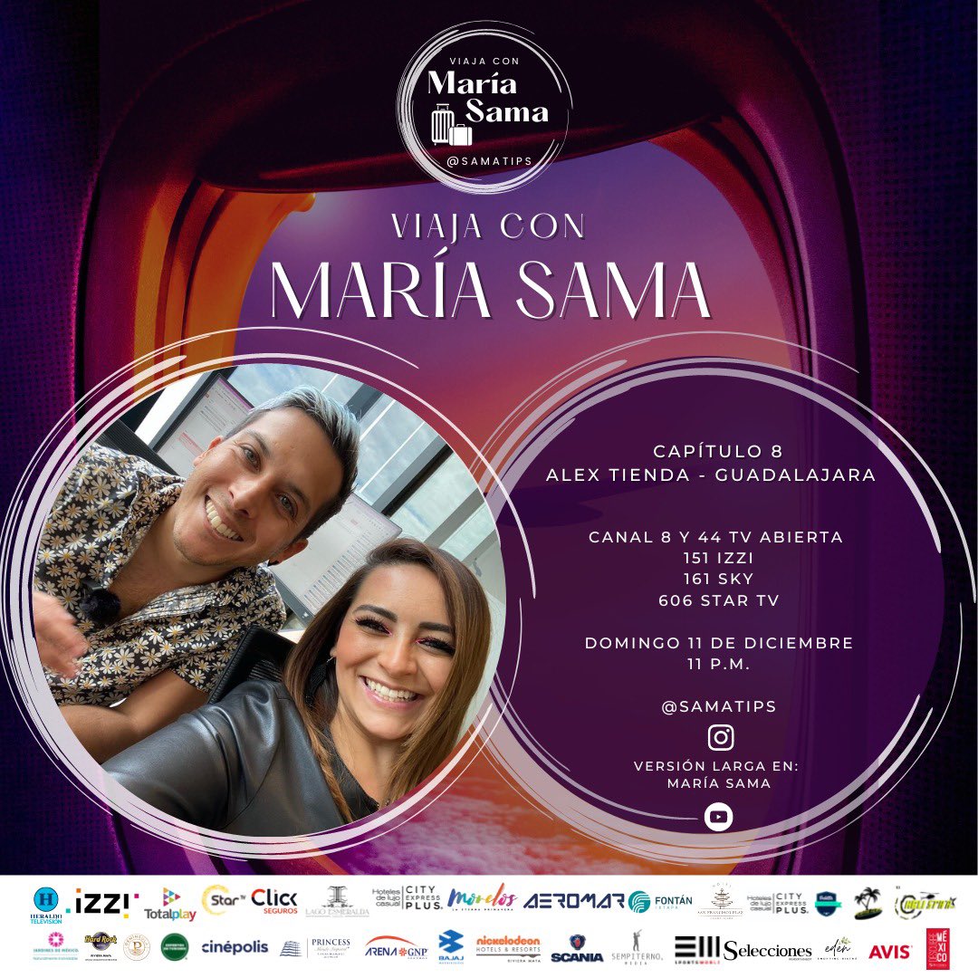 Lindo domingo!!

Les comparto uno de mis capítulos favoritos:

<a href="/AlexTienda/">Alex Tienda</a> nos deja conocer su depa, su oficina y su habitación!!

El capítulo ya está en mi canal de YouTube: María Sama

youtu.be/yoECshXU0tQ

O lo pueden ver hoy a las 11 PM canal 8 
Nivel nacional!!