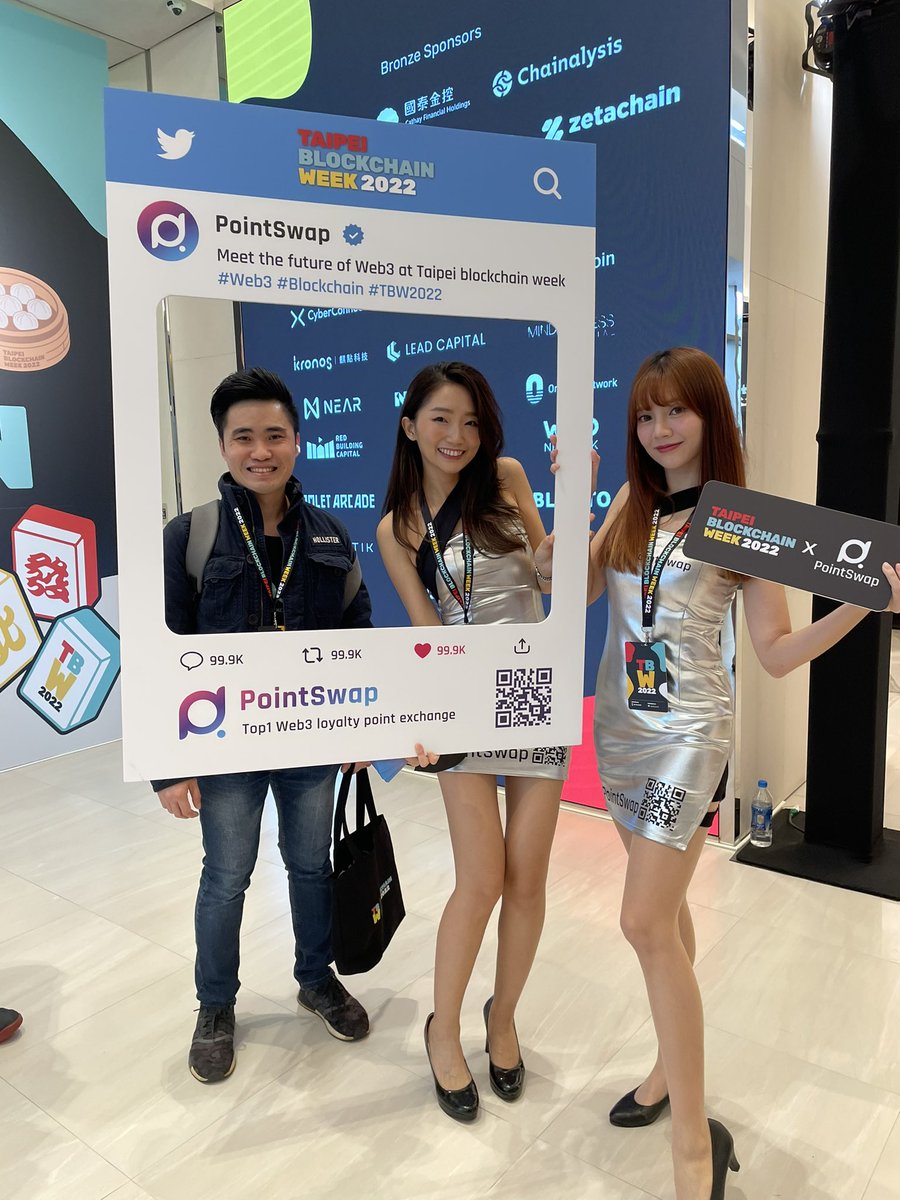 yaoyaoboy's tweet photo. @PointSwap #Web3 #Blockchain #TBW2022 https://t.co/gv8aDFGGnO