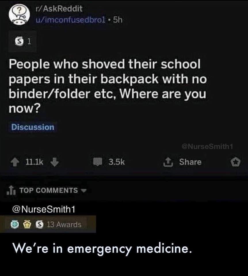 I feel personally attacked 😂😂 #MedTwitter #emRx #emergencymedicine