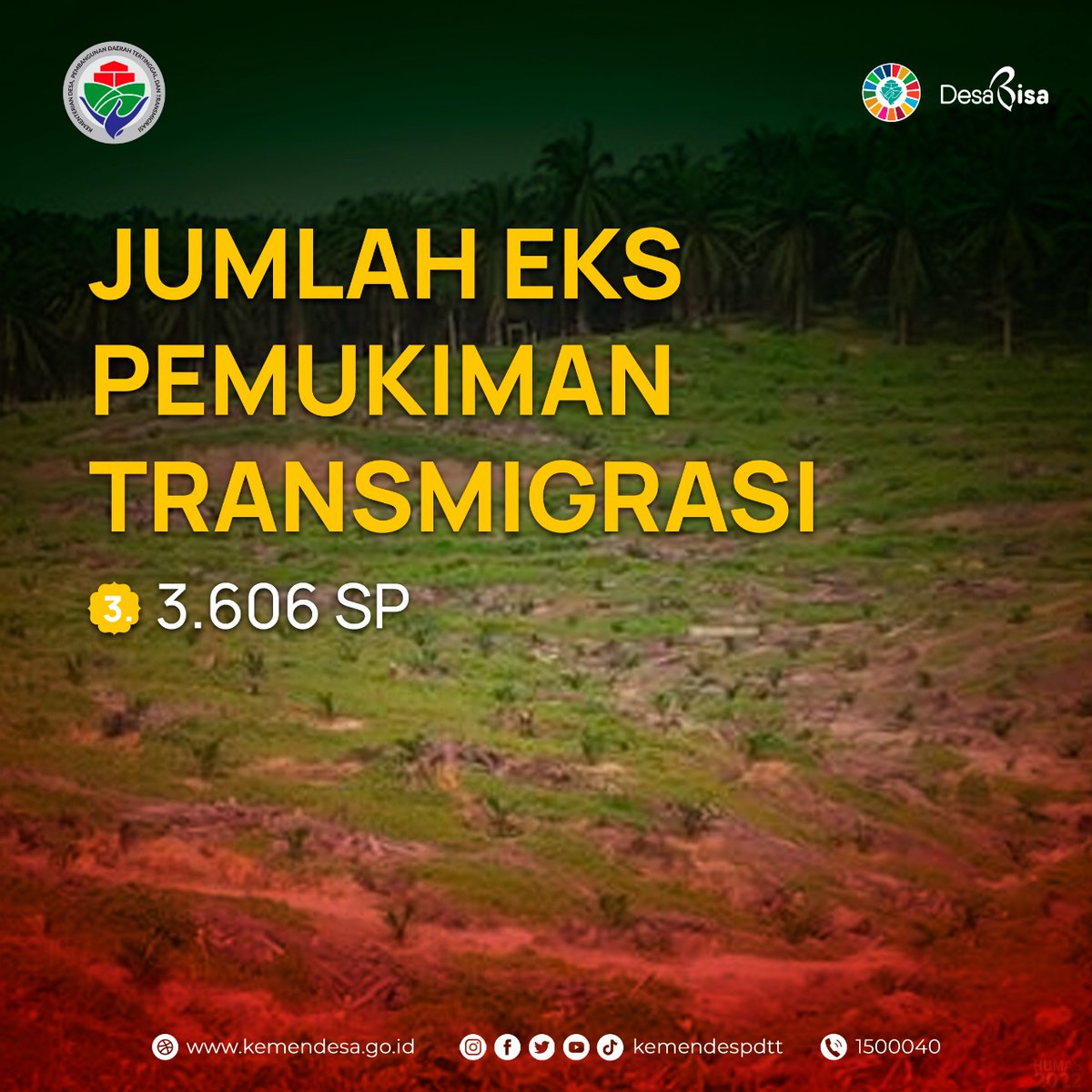 Selamat Hari Bhakti Transmigrasi ke 72 🇮🇩🇮🇩🇮🇩
#72TahunBhaktiTransmigrasi

<a href="/jokowi/">Joko Widodo</a> 
<a href="/halimiskandarnu/">ABDUL HALIM ISKANDAR</a>
@Kemendespdtt
<a href="/malik_haramain/">malikharamain</a>
<a href="/imansyukri/">Iman Sukri</a>
<a href="/taufikmadjid71/">IG : taufik.madjid</a>
@yusradaridesa 
<a href="/azzameldzikrie/">#SantriIndonesia</a> 
<a href="/tppkemendes/">TPP KEMENDES</a>
@DitjenPPKTrans