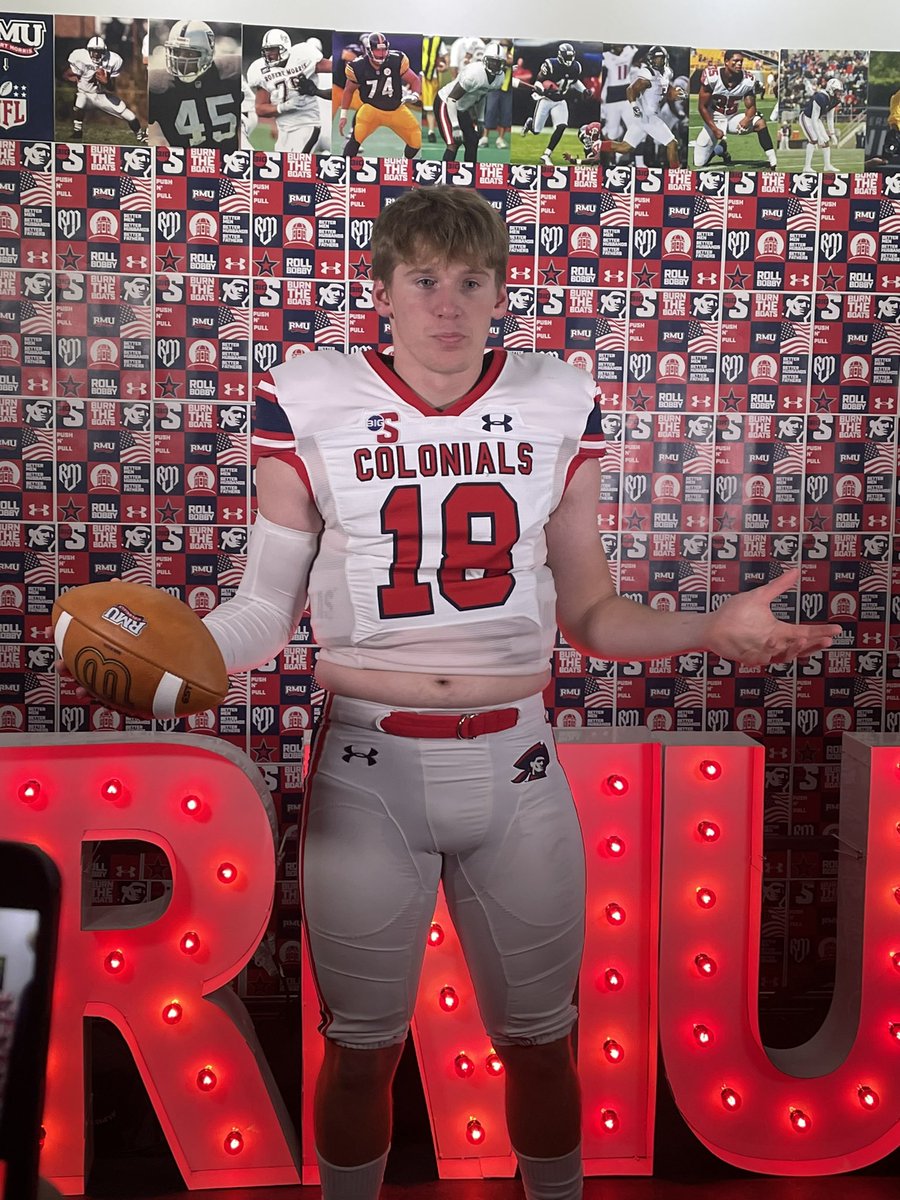 After a great visit at <a href="/RMU_Football/">RMU Football</a> I’m blessed to say that I have received a full scholarship offer!!!💯
<a href="/coachtyler34/">Delbert Tyler II</a> <a href="/CoachJFirm/">Josh Firm</a> 
<a href="/80sCane57/">Bernard Clark Jr</a> @CSAPrepstarNY