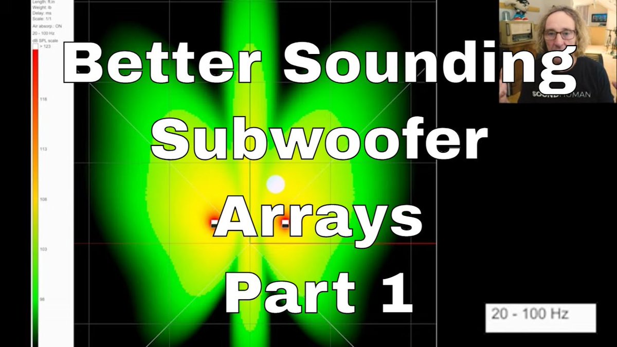 Some insight on how to analyze and understand subwoofer setups. This is the first of 4 vids where I will hopefully show how to envision, refine and create better sub arrays and improve coverage. 

youtu.be/qvp-CKHVLrA