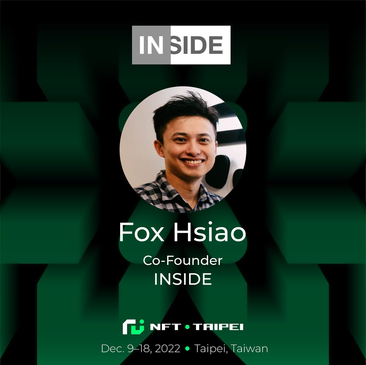nfttpe's tweet photo. ⚡️#NFTTaipei Speaker Spotlight 

Proud to have @pirrer, Co-Founder of INSIDE and @polydice, as one of our speakers!

Prior to cofounding INSIDE, he has experienced working for various industries spanning from #web1, #web2, and #web3 eras.

NFT Taipei:
https://t.co/rC906Ir9Mq https://t.co/oAj6zL5LNo