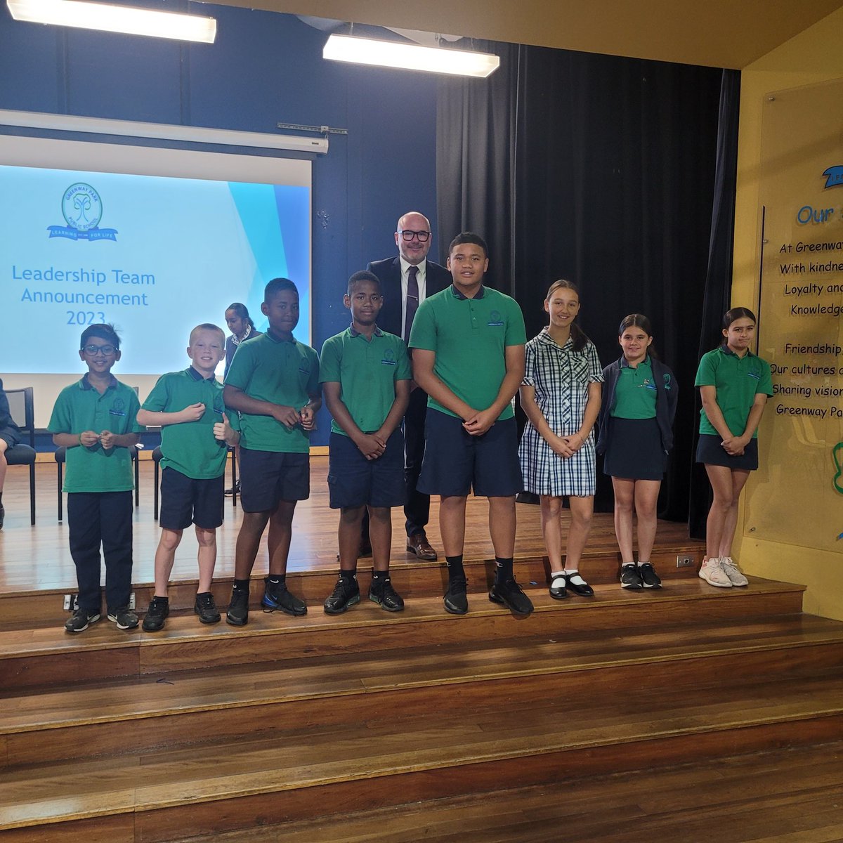 d_shearer's tweet photo. Congratulations to our 2023 school leadership team who were presented with their badges during today's Presentation Day Assembly. @GreenwayParkPS @dace_elletson https://t.co/YAuqcynP9x