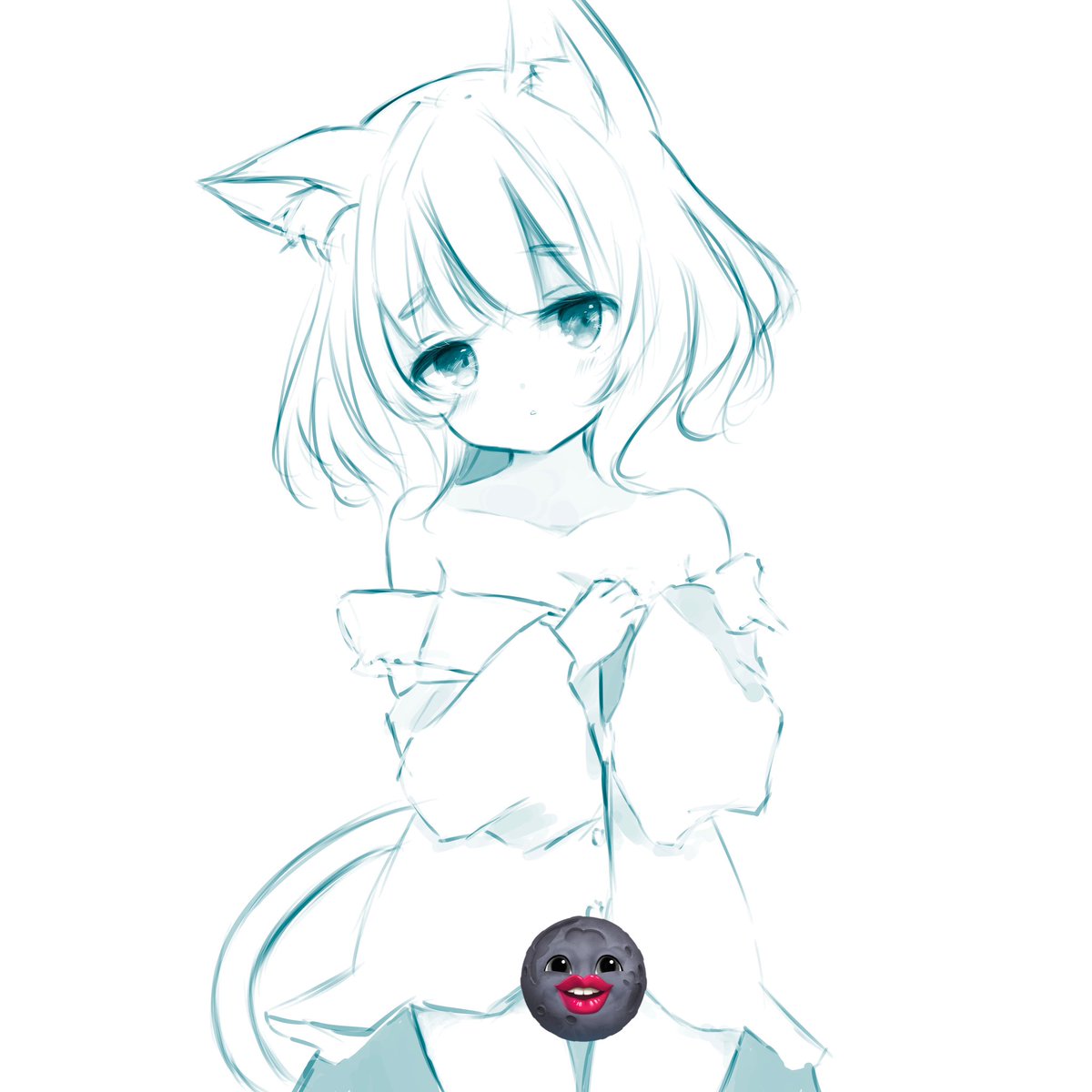 「これはお寿司が届くまでドローイングしてたらくがき 」|れふぃのイラスト