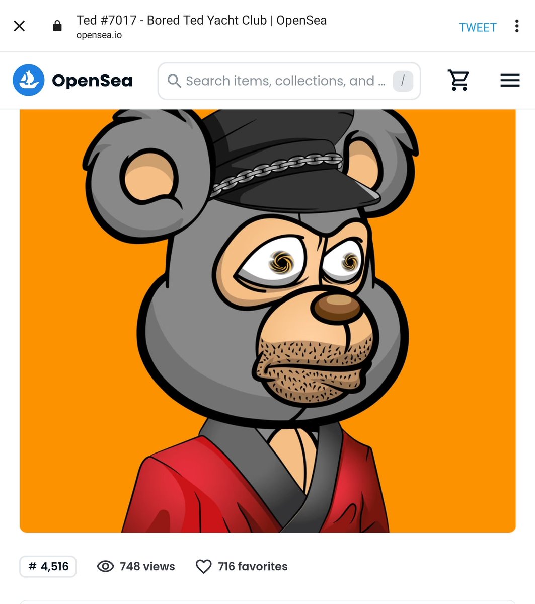 CoolChimpClub's tweet photo. @CryptoMunkee @BoredTedYC Them Teds  Go hard!!!!! https://t.co/70kejYar5f